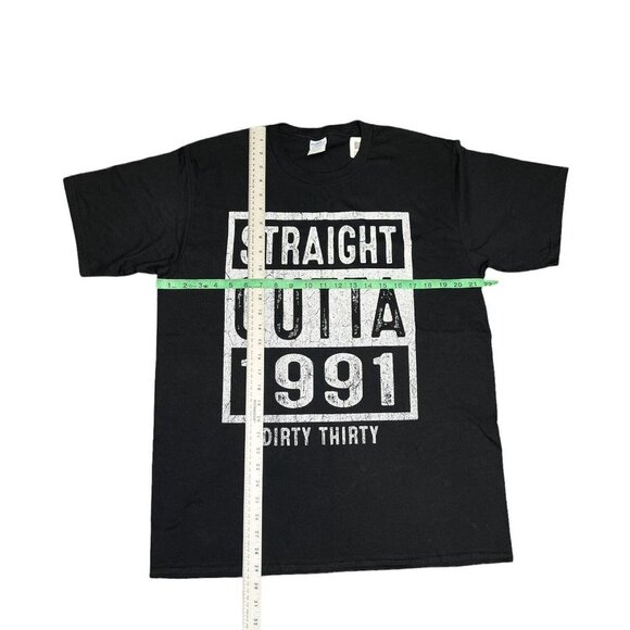Straight Outta 1991 Birthday gift, Men's T-Shirt Dirty thirty Size L New (C9) - Picture 2 of 4